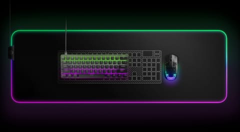 ⁨SteelSeries Gaming Keyboard Apex Pro Mini, RGB LED light, US, Black, Wired⁩ at Wasserman.eu