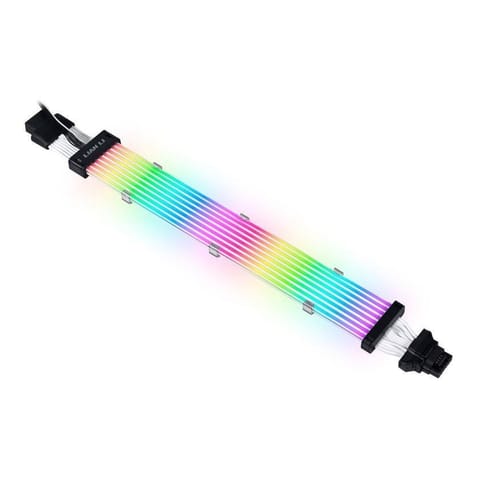 ⁨Lian Li Strimer Plus V2 12VHPWR 16- na 16-pinowe rozszerzenie - 320 mm, 8 ścieżek LED⁩ w sklepie Wasserman.eu