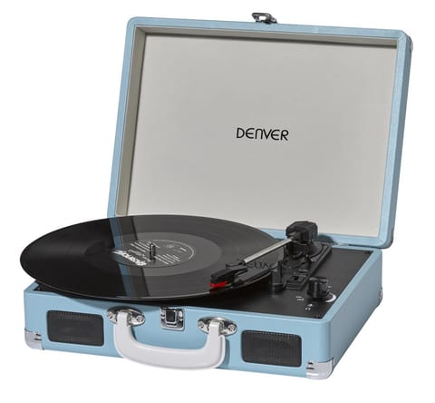 Gramofon Denver VPL-120 z USB do nagrywania na PC niebieski w sklepie Wasserman.eu