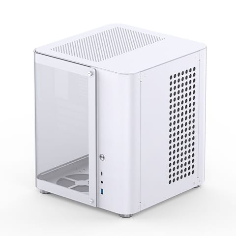 ⁨Jonsbo TK-1 2.0 Micro-ATX Case, Tempered Glass - white⁩ at Wasserman.eu