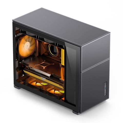 ⁨Jonsbo D31 MESH Micro-ATX Case, Tempered Glass - black⁩ at Wasserman.eu