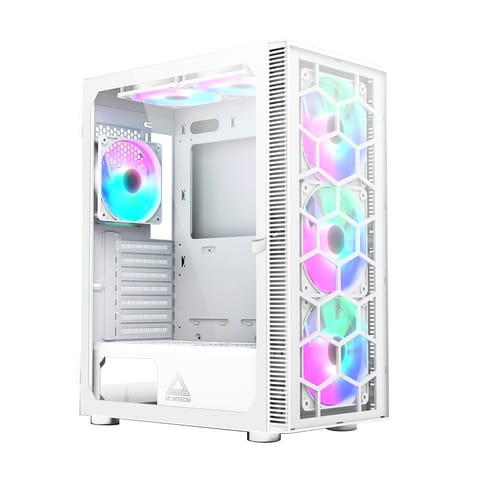 ⁨Montech X3 Glass Midi-Tower, RGB, Tempered Glass - white⁩ at Wasserman.eu