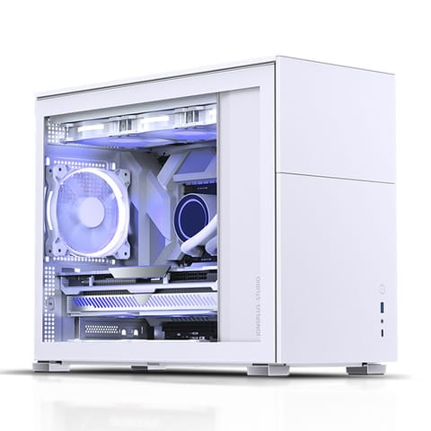 ⁨Jonsbo D31 Micro-ATX Case, Tempered Glass - white⁩ at Wasserman.eu