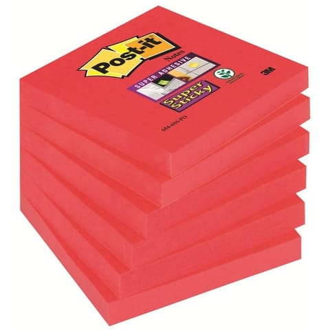 ⁨KARTECZKI POST-IT SUPER STICKY 76x76mm RÓŻOWE (6x90)⁩ w sklepie Wasserman.eu