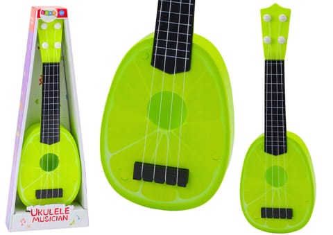 ⁨Ukulele Dla Dzieci Mini Gitara 4 Struny Owoc Limonka Zielona 15"⁩ w sklepie Wasserman.eu