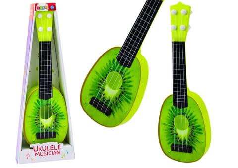 ⁨Ukulele Dla Dzieci Mini Gitara 4 Struny Owoc Kiwi Zielona 15"⁩ w sklepie Wasserman.eu