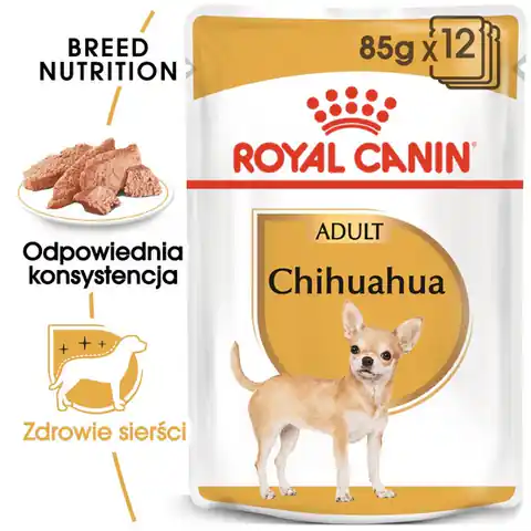 ⁨Royal Canin Chihuahua Adult karma mokra – pasztet, dla psów dorosłych rasy chihuahua saszetka 85g⁩ w sklepie Wasserman.eu