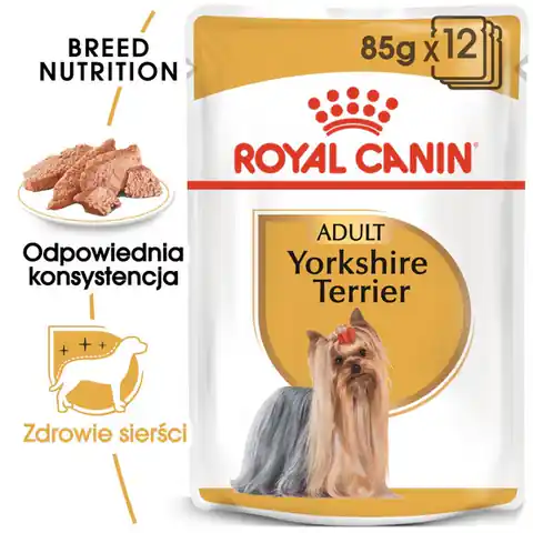 ⁨Royal Canin Yorkshire Terrier Adult karma mokra - pasztet, dla psów dorosłych rasy yorkshire terrier saszetka 85g⁩ w sklepie Wasserman.eu