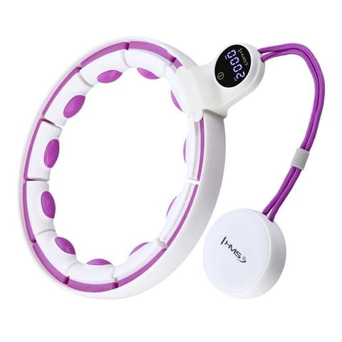 ⁨HHM17 HULA HOOP WHITE/VIOLET WITH MAGNETS AND WEIGHT + HMS COUNTER⁩ at Wasserman.eu