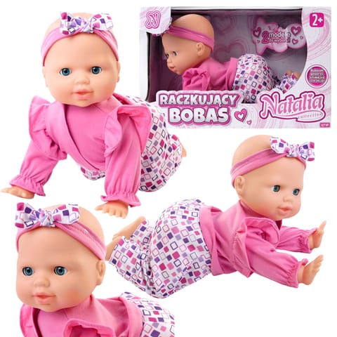 ⁨Doll Natalia crawling baby 32cm pink 167683⁩ at Wasserman.eu