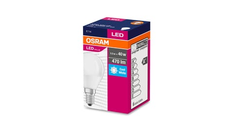 ⁨Żarówka LED VALUE CLASSIC P 40 E14 4,9W 470lm 4000K 840 FR non-dim 4058075147911⁩ w sklepie Wasserman.eu