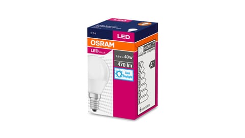 ⁨Żarówka LED VALUE CLASSIC P 40 E14 4,9W 470lm 6500K 865 FR non-dim 4058075127630⁩ w sklepie Wasserman.eu