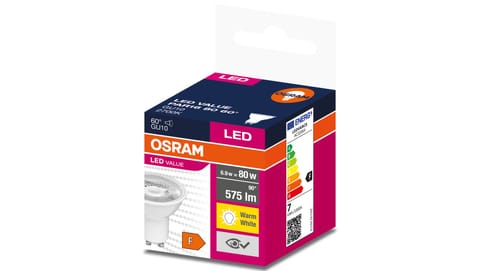 ⁨Żarówka LED VALUE PAR16 80 GU10 6,9W 575lm 2700K 827 60st. 4058075599208⁩ w sklepie Wasserman.eu