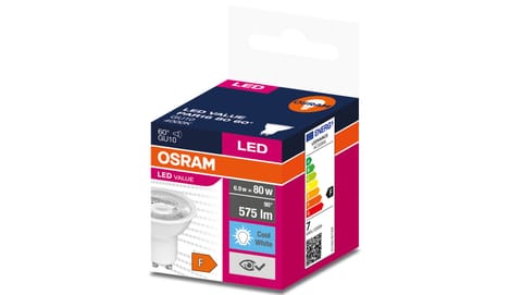 ⁨Żarówka LED VALUE PAR16 80 GU10 6,9W 575lm 4000K 840 60st. 4058075599291⁩ w sklepie Wasserman.eu