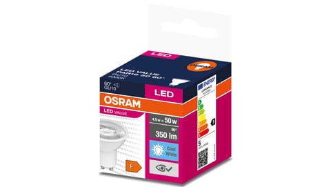 ⁨Żarówka LED VALUE PAR16 50 GU10 4,5W 350lm 4000K 840 60st. 4058075599116⁩ w sklepie Wasserman.eu