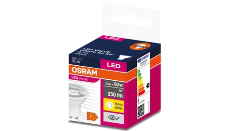 ⁨Żarówka LED VALUE PAR16 50 GU10 4,5W 350lm 3000K 830 36st. 4058075598645⁩ w sklepie Wasserman.eu