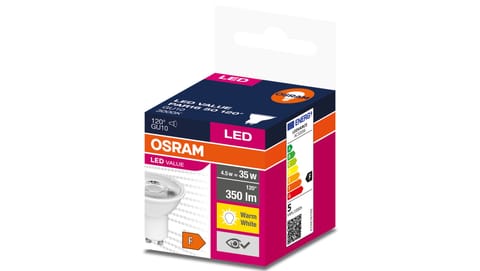 ⁨Żarówka LED VALUE PAR16 50 GU10 4,5W 350lm 3000K 830 120st. 4058075598676⁩ w sklepie Wasserman.eu