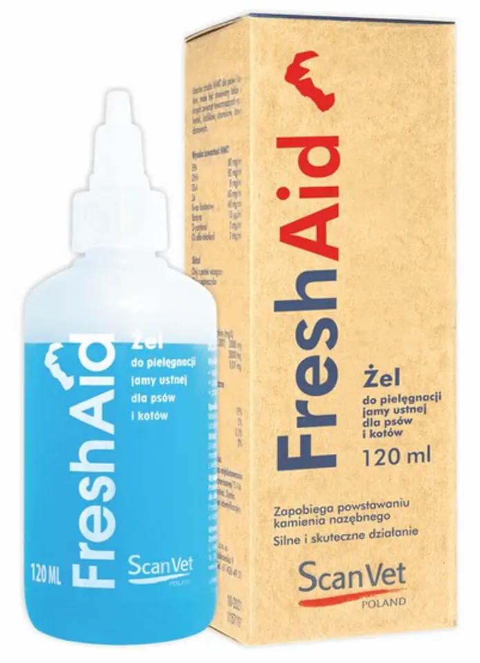 ⁨ScanVet Fresh Aid 120ml - pielęgnacja jamy ustnej psa i kota⁩ w sklepie Wasserman.eu