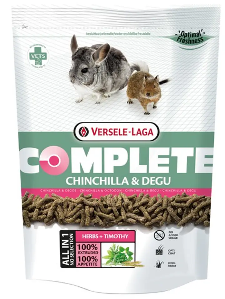 ⁨Versele-Laga Chinchilla & Degu Complete feed for chinchillas and degus 8kg⁩ at Wasserman.eu