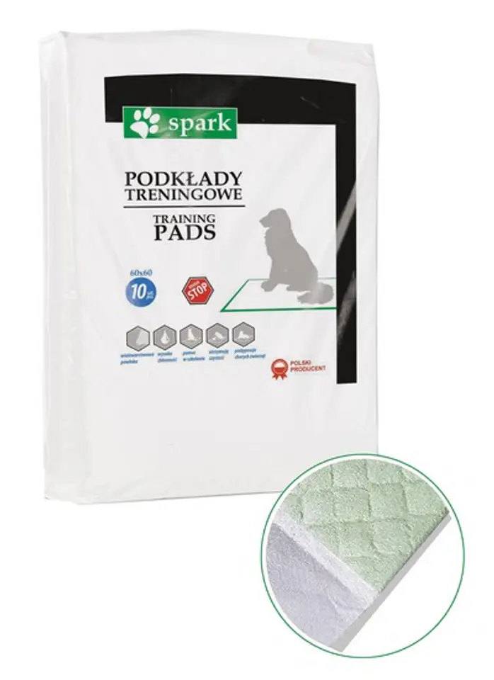 ⁨Spark Training pads 60x60 10pcs/op⁩ at Wasserman.eu