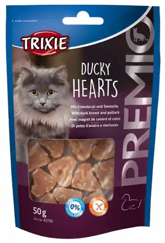 ⁨Trixie Premio Ducky Hearts - Duck Hearts 50g [42705]⁩ at Wasserman.eu