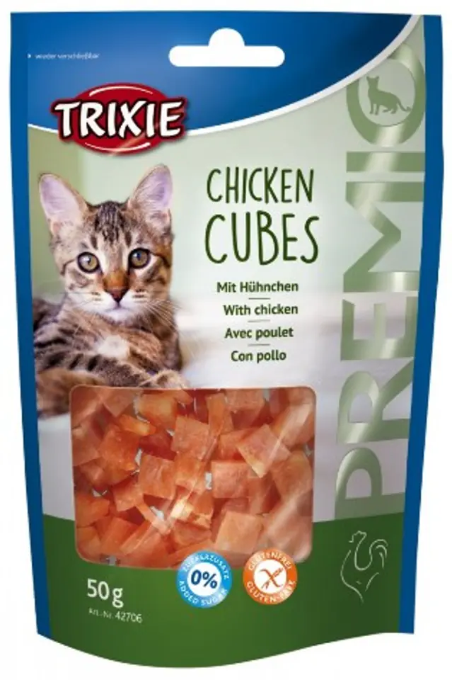 ⁨Trixie Premio Chicken Cubes - Chicken 50g [42706]⁩ at Wasserman.eu