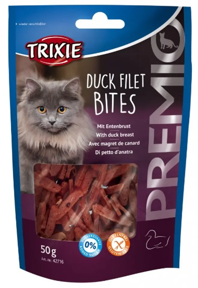 ⁨Trixie Premio Duck Filets Bites - duck fillets 50g [42716]⁩ at Wasserman.eu