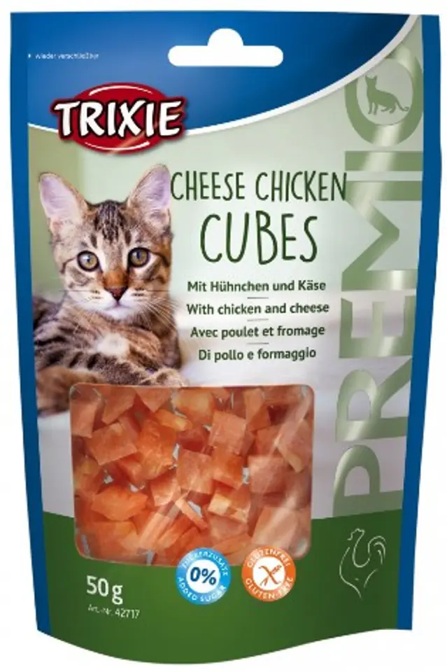 ⁨Trixie Premio Chicken Cheese Cubes - chicken with cheese 50g [42717]⁩ at Wasserman.eu