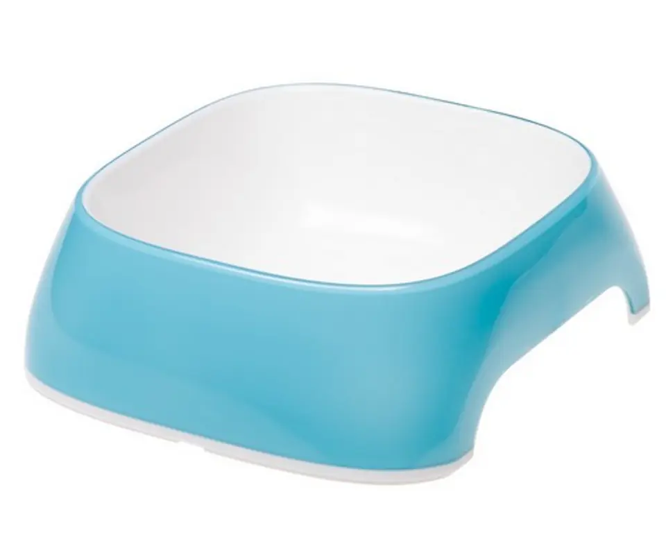 ⁨FERPLAST Glam Small Pet watering bowl, white and blue⁩ at Wasserman.eu