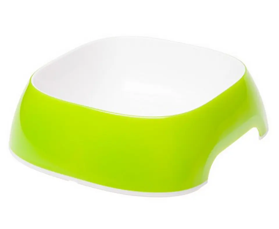 ⁨FERPLAST Glam Medium Pet watering bowl, white-green⁩ at Wasserman.eu