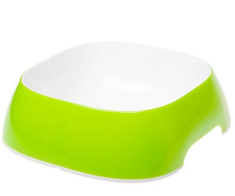 ⁨FERPLAST Glam Large Pet watering bowl, white-green⁩ at Wasserman.eu