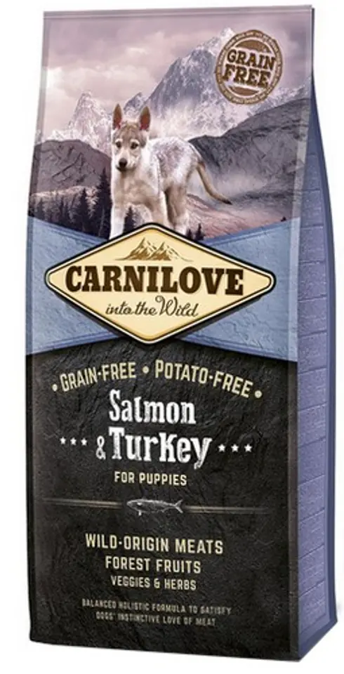 ⁨Carnilove Dog Salmon & Turkey Puppy - łosoś i indyk 1,5kg⁩ w sklepie Wasserman.eu