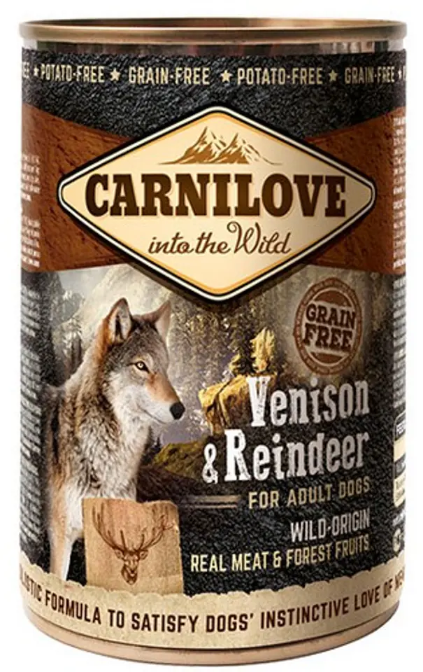 ⁨CARNILOVE Into the Wild Venison&Reindeer - Wet dog food - 400 g⁩ at Wasserman.eu