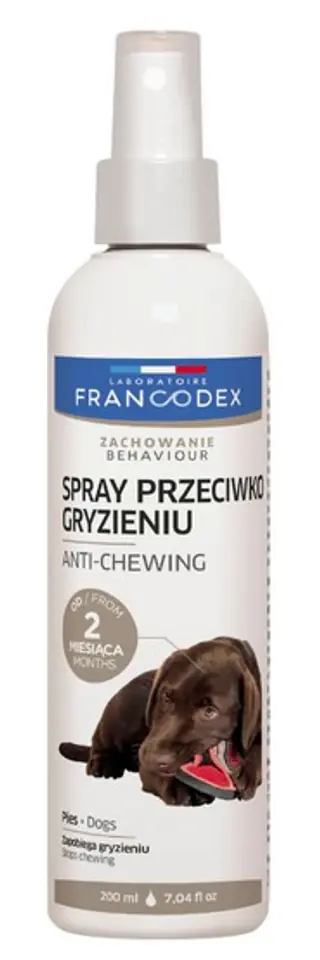 ⁨Francodex Spray zapobiegający gryzieniu - psy i szczenięta 200ml [FR179129]⁩ w sklepie Wasserman.eu