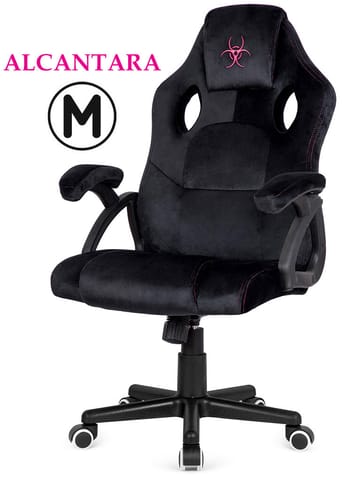 ⁨Fotel obrotowy do biurka CARRERA M ALCANTARA BLACK STAR⁩ w sklepie Wasserman.eu