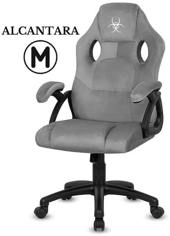 Fotel obrotowy do biurka CARRERA M ALCANTARA GREY NEW w sklepie Wasserman.eu
