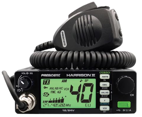 Radio CB President Harrison II ASC AM/FM 12/24V w sklepie Wasserman.eu