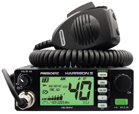 ⁨Radio CB President Harrison II ASC AM/FM 12/24V⁩ w sklepie Wasserman.eu