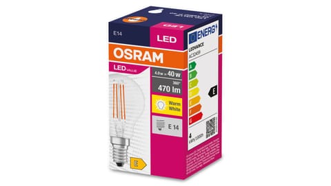 ⁨Żarówka LED VALUE CLASSIC P 40 E14 4W 470lm 2700K 827 FIL non-dim 4058075438590⁩ w sklepie Wasserman.eu