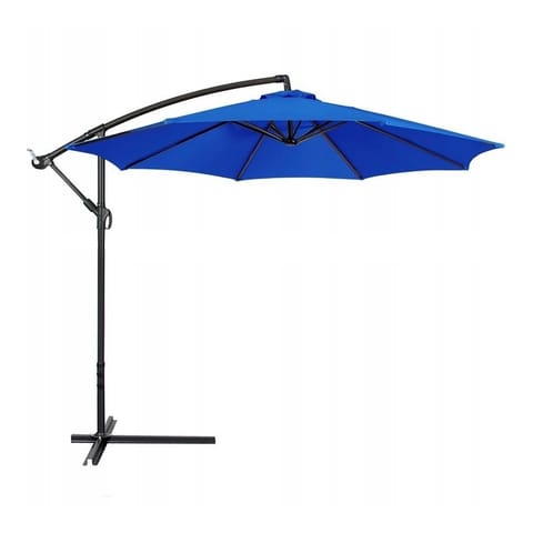 ⁨Parasol ogrodowy z wysięgnikiem Granatowy OGP02⁩ w sklepie Wasserman.eu