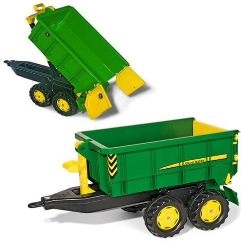 ⁨Rolly Toys duża Dwuosiowa Przyczepa John Deere Wywrotka⁩ w sklepie Wasserman.eu