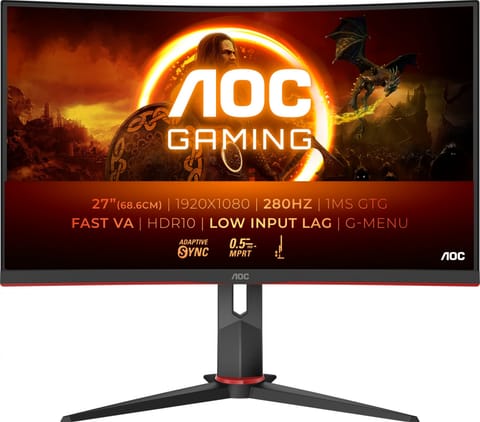 ⁨Monitor AOC C27G2Z3/BK (27" /VA /280Hz /1920 x 1080 /Czarny)⁩ w sklepie Wasserman.eu