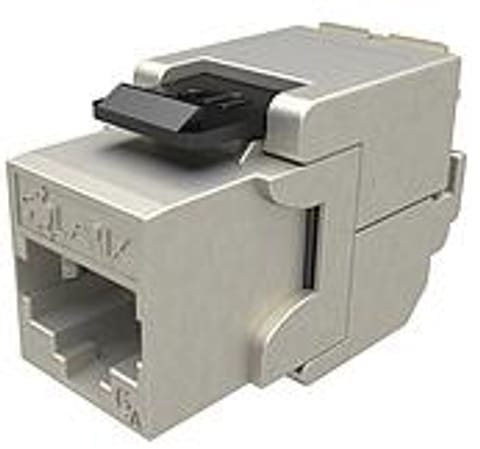 ⁨Moduł Keystone samozaciskowy Solarix Cat.6A STP RJ45 SXKJ-10G-STP-BK-SA⁩ w sklepie Wasserman.eu