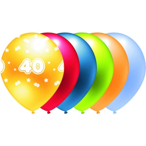 ⁨Balon metalik nadruk 40 mix kolor 5szt. B286 GO PARTY⁩ w sklepie Wasserman.eu