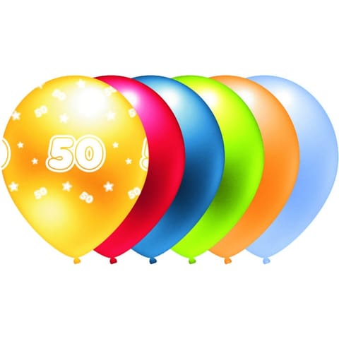 ⁨Balon metalik nadruk 50 mix kolorów 5szt. B293 GO PARTY⁩ w sklepie Wasserman.eu