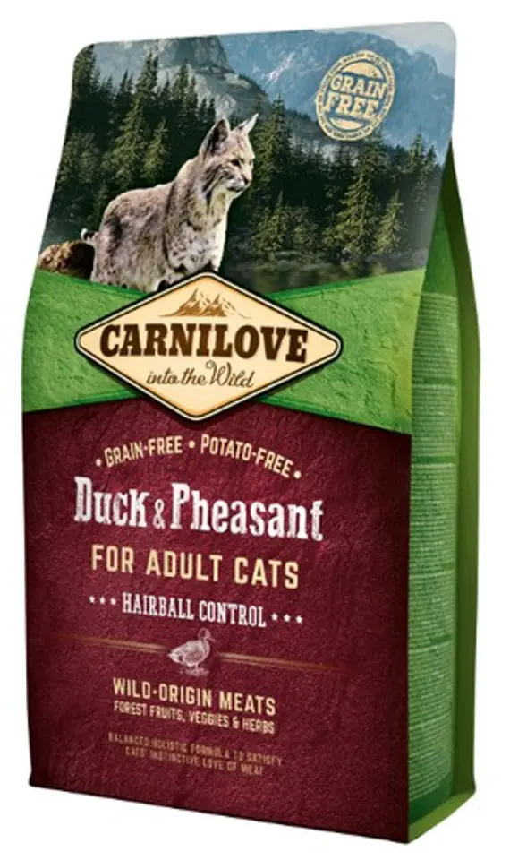 ⁨CARNILOVE CAT DUCK&PHEASANT HAIRBALL CONTROL 2kg⁩ at Wasserman.eu