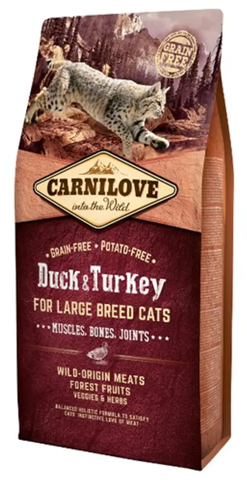 ⁨Carnilove Cat Duck & Turkey for Large Breed - kaczka i indyk 6kg⁩ w sklepie Wasserman.eu