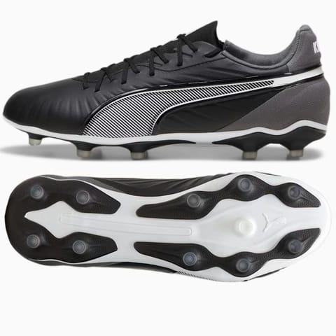 ⁨Buty piłkarskie Puma King Match FG/AG M 107863 (kolor Czarny, rozmiar 44 1/2)⁩ w sklepie Wasserman.eu