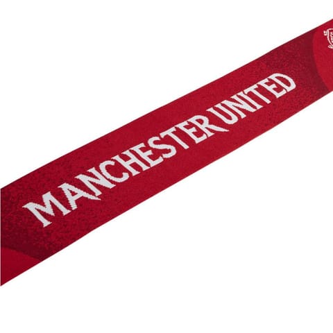 ⁨Szalik adidas Manchester United Scarf (kolor Czerwony)⁩ w sklepie Wasserman.eu