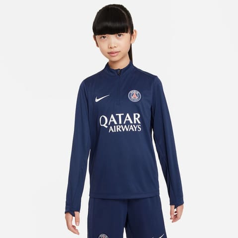 ⁨Bluza Nike PSG DF Academy Pro Drill Top Jr FQ0029 (kolor Granatowy, rozmiar L (147-158))⁩ w sklepie Wasserman.eu
